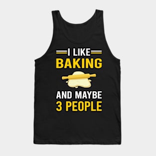 3 People Baking Bake Baker Bakery Tank Top